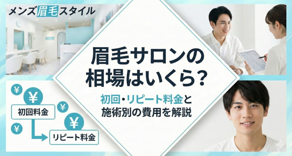 眉毛サロンの相場はいくら？初回・リピート料金と施術別の費用を解説