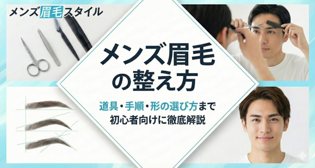 メンズ眉毛の整え方｜道具・手順・形の選び方まで初心者向けに徹底解説