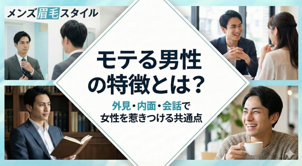 モテる男性の特徴とは？外見・内面・会話で女性を惹きつける共通点